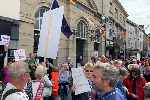 Protest in Devizes