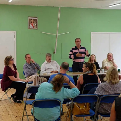 Jo Waltham, Cllr Ian Thorn, Cllr Jon Hubbard, Cllr James Sheppard (speaking), Cllr Jane Davies, Cllr Nick Fogg