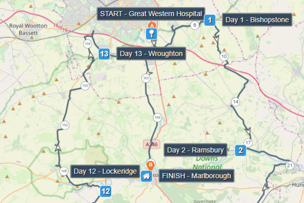 Lockeridge - Wroughton - Chiseldon - Marlborough