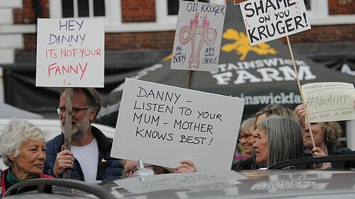 Danny Kruger Protest