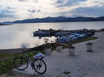 Bike on the seashore